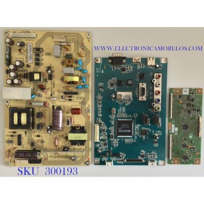 KIT DE TAREJETAS PARA TV SHARP / MAIN 1P-0131C00-2010 / FTIF-020 / FUENTE 09-40CTJ050-00 / 1P-0132X01-1010 / T-CON RUNTK5317TPZZ / 5317TP / PANEL S400DH3-1 / MODELO LC-40LE550U